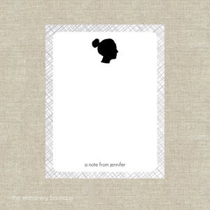 Image of Silhouette Note Cards -- Set of 16