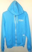 Image of Winter Spider - Neon Heather Blue Zipped Hoodie