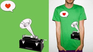 Image of Green Phonograph Tee