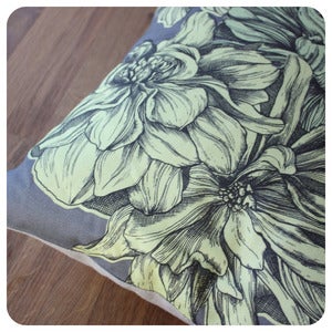Image of Dahlia Cushion | Spring Yellow