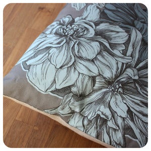 Image of Dahlia Cushion | Duck Egg Blue