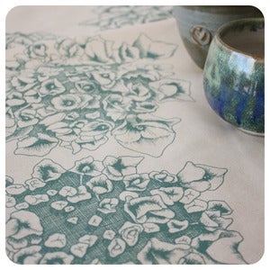 Image of Tea-towel | Hyndrangea: Duck Egg Blue