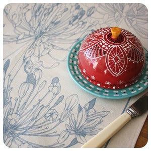Image of Tea-towel | Agapanthus: Cornflower Blue