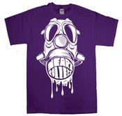 Image of We Are Rollers Gasmask Purple T-Shirt