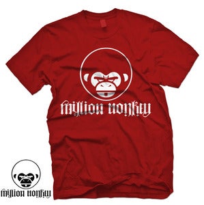 Image of New Million Monkey Logo Tee Red