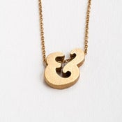 Image of 18k vermeil block letter initial necklace - ampersand
