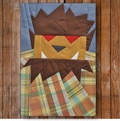 Image of Chuck Wolfman 8" x 10" Quilt BLock Pattern PDF