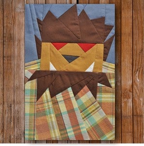 Image of Chuck Wolfman 8" x 10" Quilt BLock Pattern PDF
