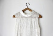 Image of 1960s white lace shift dress