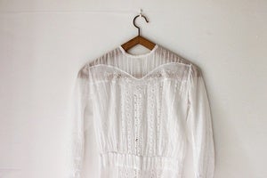 Image of Edwardian cotton lawn dress (was £195)