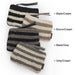 Image of Knitted Zip Purse - THICK STRIPE