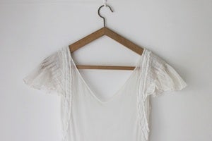 Image of 1930s white tulle wedding dress (was £185)