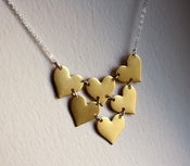 Image of Heart Bib Necklace