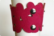 Image of cozy/cuff SNAP - fuchsia pink