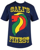 Image of Lion T-Shirt - Blue Rasta