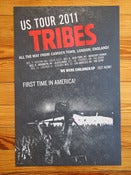 Image of Tribes Us Tour 2011 letterpress Poster Test Print