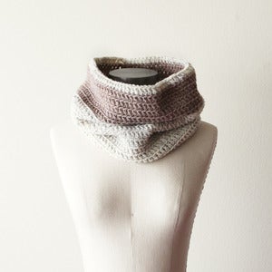 Image of Cozy Cowl in Wheat and Oatmeal