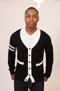 Image of Black & White Premium Cardigan