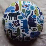 Image of Coussin rond " Zoo" Dos Anis