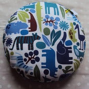Image of Coussin rond " Zoo " Dos Vert