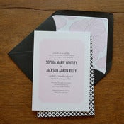 Image of Parisian Flowers Wedding Invitations