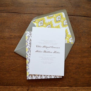 Image of Ikat Wedding Invitations