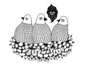 Image of L'Daimme Fille Pack of greeting cards