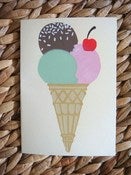 Image of Limited edition hand screen printed cards
