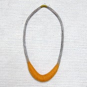 Image of crescent felted necklace by papaver vert