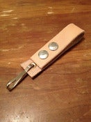 Image of 1" Unstained Leather Keychain