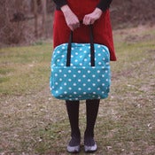 Image of Blue Polka Dot Weekender