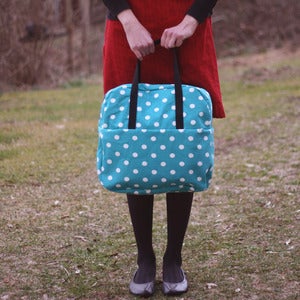 Image of Blue Polka Dot Weekender