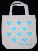 Image of TLA "Heart Pattern" Canvas Bag - Natural