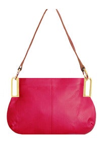 Image of 'Pink Lady' Fuschia Leather Mini Shoulder bag