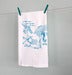 Image of unicorn magical rainbows and fluffy cloud floursack towels