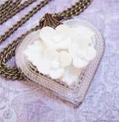 Image of The Snow Princess heart necklace