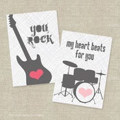 Image of You Rock Valentine's Day Cards -- Set of 20