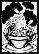 Image of Storm In A Tea Cup - Lino Print