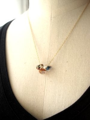 Image of Lampwork glass bead necklace - Elements