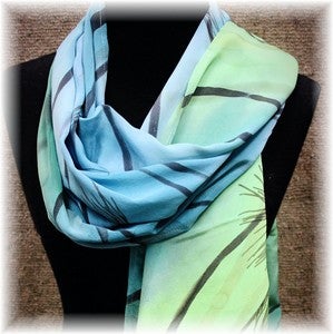 Image of "Water Under Ice" 72" x 18" Scarf / Shawl