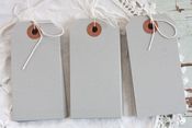 Image of Medium Gray Parcel Tags