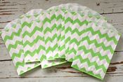 Image of Small Green Chevron Sacks