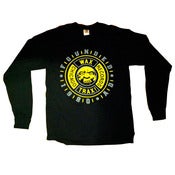 Image of WAX TRAX! T-SHIRT/ Moonface Logo-Long Sleeve