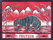 Image of Linocut print "Pantera"