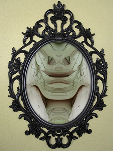 Image of Death Mask 1 in Baroque Style Frame