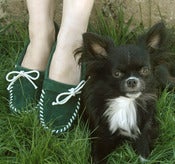 Image of Forest Green Plain Jane Moccasins