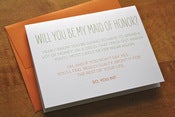 Image of Maid of Honor Guilt Trip Card