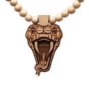 Image of GOOD WOOD - COBRA HEAD NECKLACE