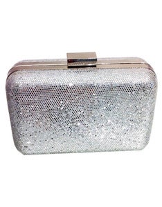 Image of Kiss me Clutch- Silver