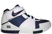 Image of Nike Zoom Lebron II (2) White/Navy